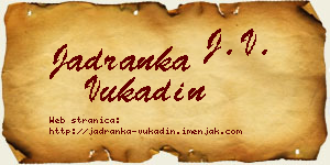 Jadranka Vukadin vizit kartica